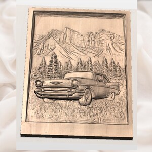 Classic Car 3D STL File view 2
