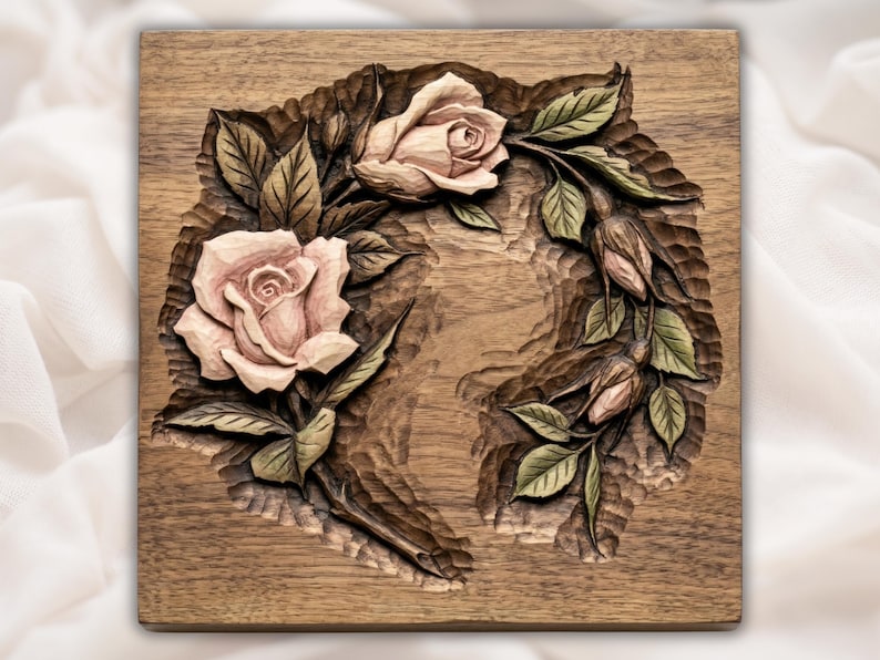 Floral Rose Border STL