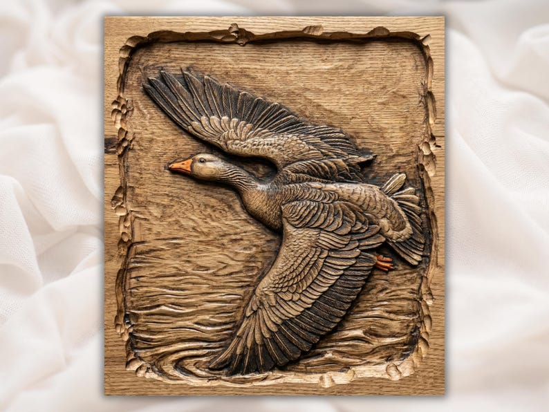 Flying Goose Relief STL