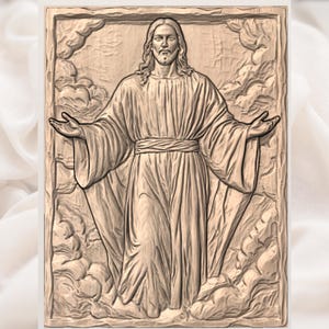 Jesus Relief STL view 3