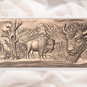 Bison Relief STL for CNC Router view 3