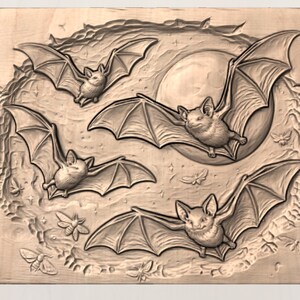Bats Moon STL view 2