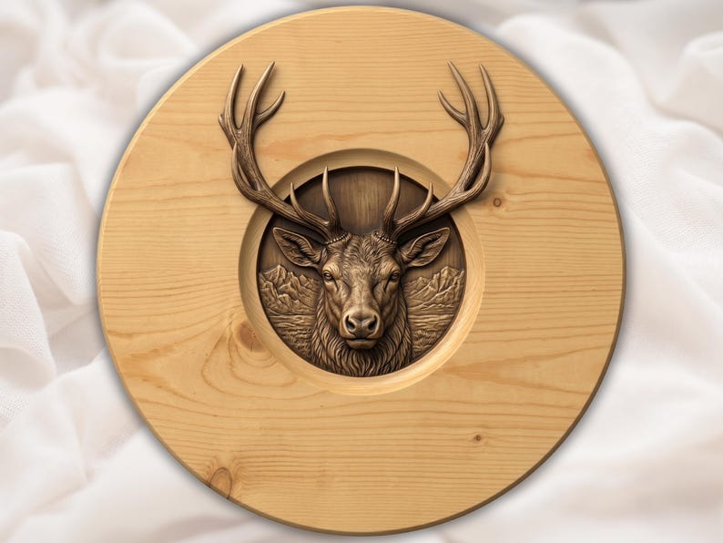 Majestic Stag Relief STL