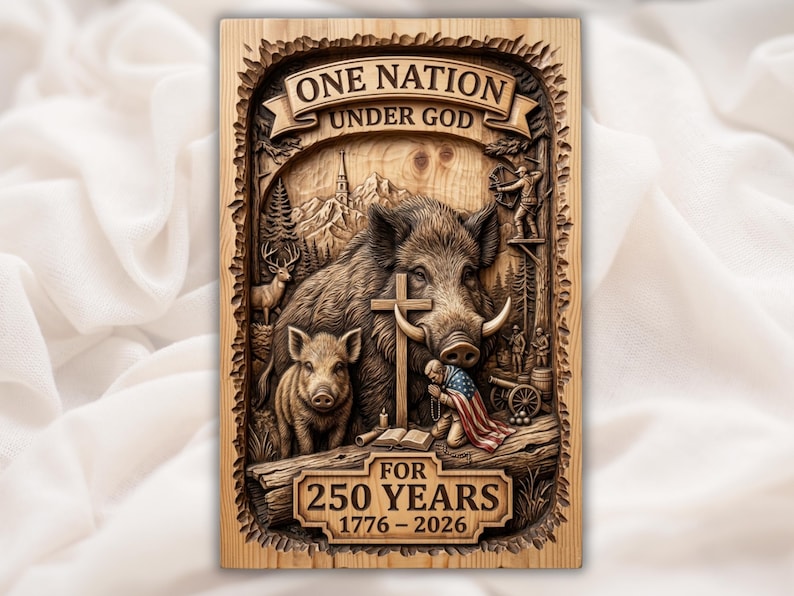 One Nation Under God Relief STL