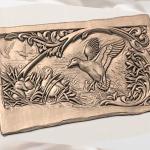 Duck Marsh Relief STL view 3