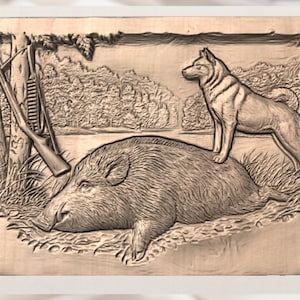 Wild Boar Hunting STL view 3
