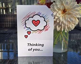 Braille 'Thinking of you...' Card - Dot & Type