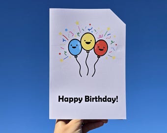 Braille 'Happy Birthday!' Card - Dot & Type