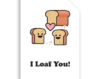 Braille 'I Loaf You!' Card - Dot & Type