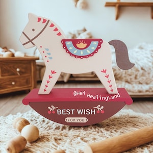 Rocking Horse Toy | Rocking Horse Gift | Nursery bookshelf decor | Baby shower gift | Birthday Gift