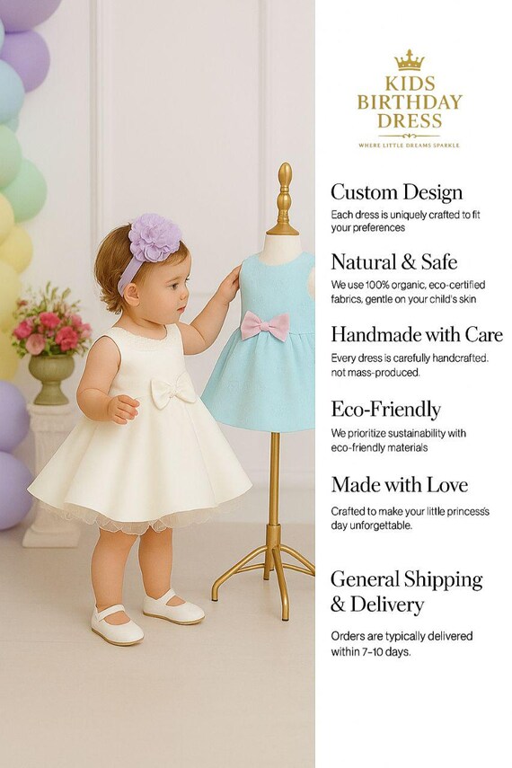 Luxury Ruffle Dress With Oversized Bow: Elegant Baby Girl Party Outfit -  Etsy Israel