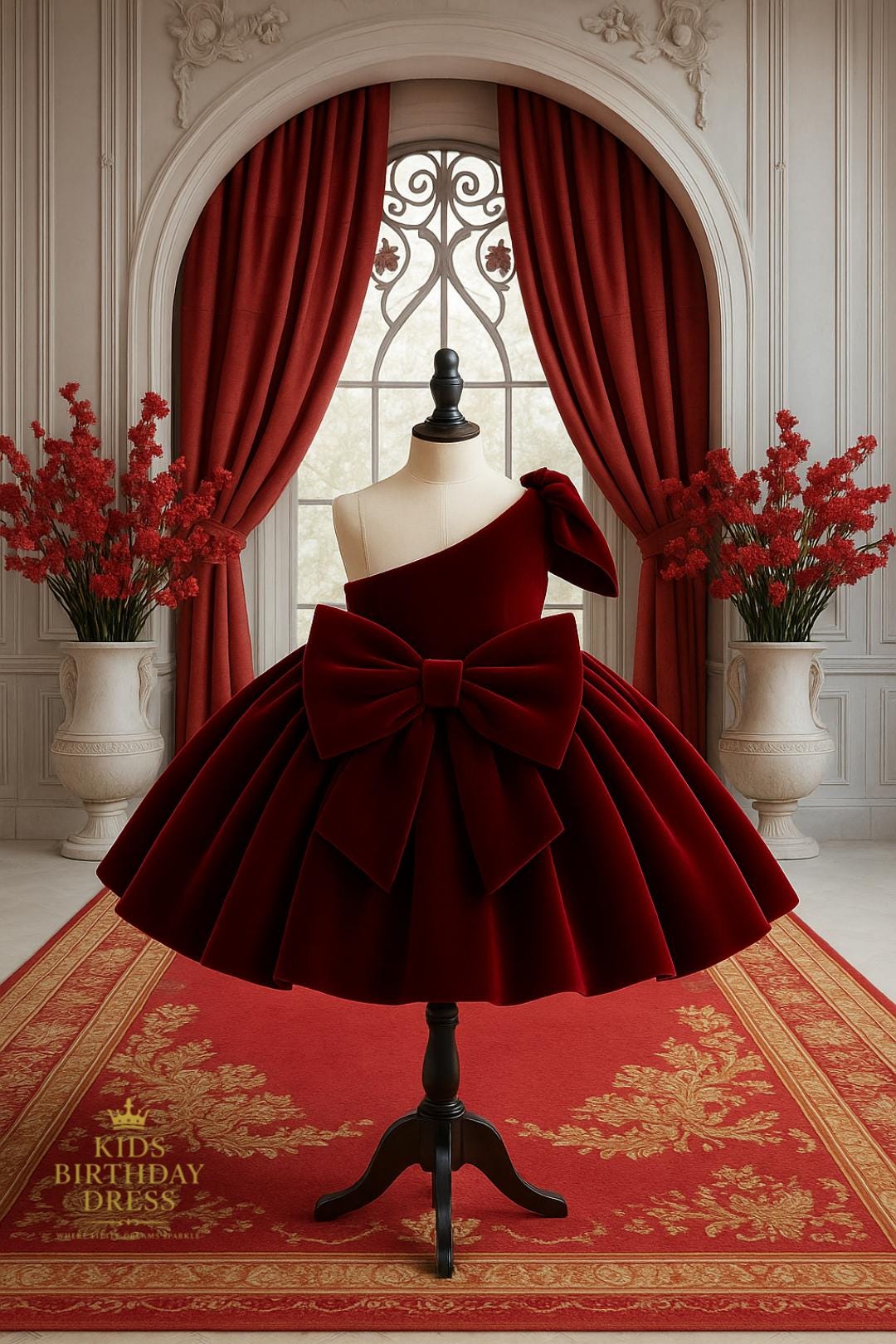 One Shoulder with Flower Flower Girl Dress Regency