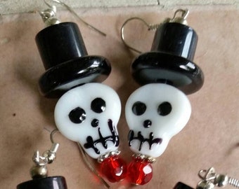 Halloween Earrings, Skeletons, Pumpkins, Ghosts, ScrareCrow