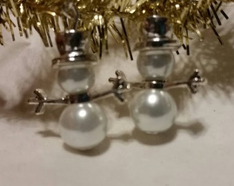 Snowman Earrings for Christmas