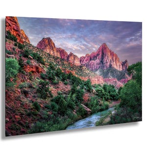Zion National Park Sunrise Print: Watchman Mountain, Utah Landscape