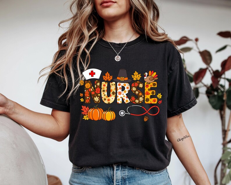 Fall Nurse Background Fall Nurse PNG, Thanksgiving Nurse PNG, Autumn Stethoscope Nurse Design ...
