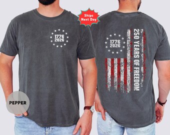 Comfort Colors® 250th America Anniversary Shirt, 250 Years of Freedom Tshirt, We The People Shirt, Independence Shirt