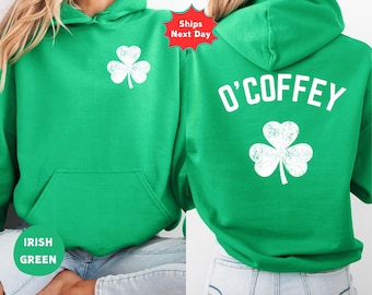 Personalized Shamrock Hoodie, Patricks Day Sweatshirt and Hoodie