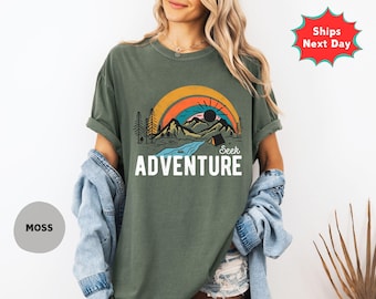 Comfort Colors Adventure Shirt, Nature Lover Tee, Camping Travel