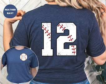 Baseball T- shirt,Custom Number And Name Shırt, Personalized Softball Shirt, Baseball Mom Shırt, Softball Team Shirt