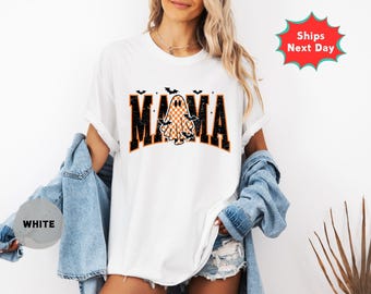 Spooky Mama Ghost Shirt: Halloween Comfort Colors Tee