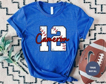 Baseball T- shirt,Custom Number And Name Shirt, Personalized Softball Shirt, Baseball Mom Shırt, Softball Team Shirt