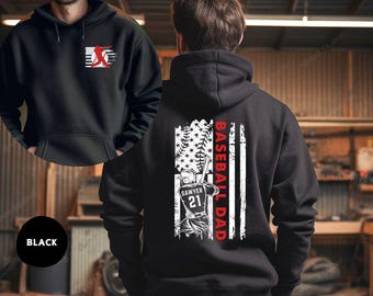 Custom Baseball Dad Sweatshirt, Personalized Gift