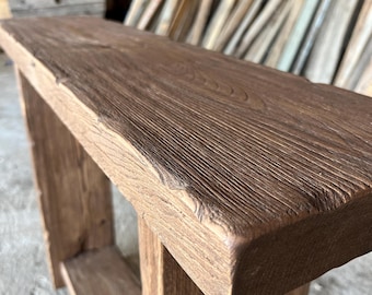 Console Table Reclaimed Wood for Entryway Rustic Console Table Modern Narrow Console Table Live Edge Wood Farmhouse Table Hallway Sofa
