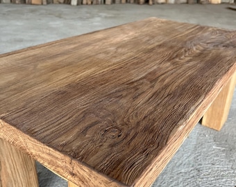 Reclaimed Wood Coffee Table For Living Room Coffee Table Rustic Handmade Coffee Table Large Coffee Table Live Edge Furniture Farmhouse Table
