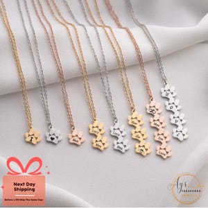Paw Print Name Necklace, Personalized Tiny Dog Paw Necklace, Minimalist Paw Necklace, Animal Necklace, Pet Necklace, Personalized Necklace