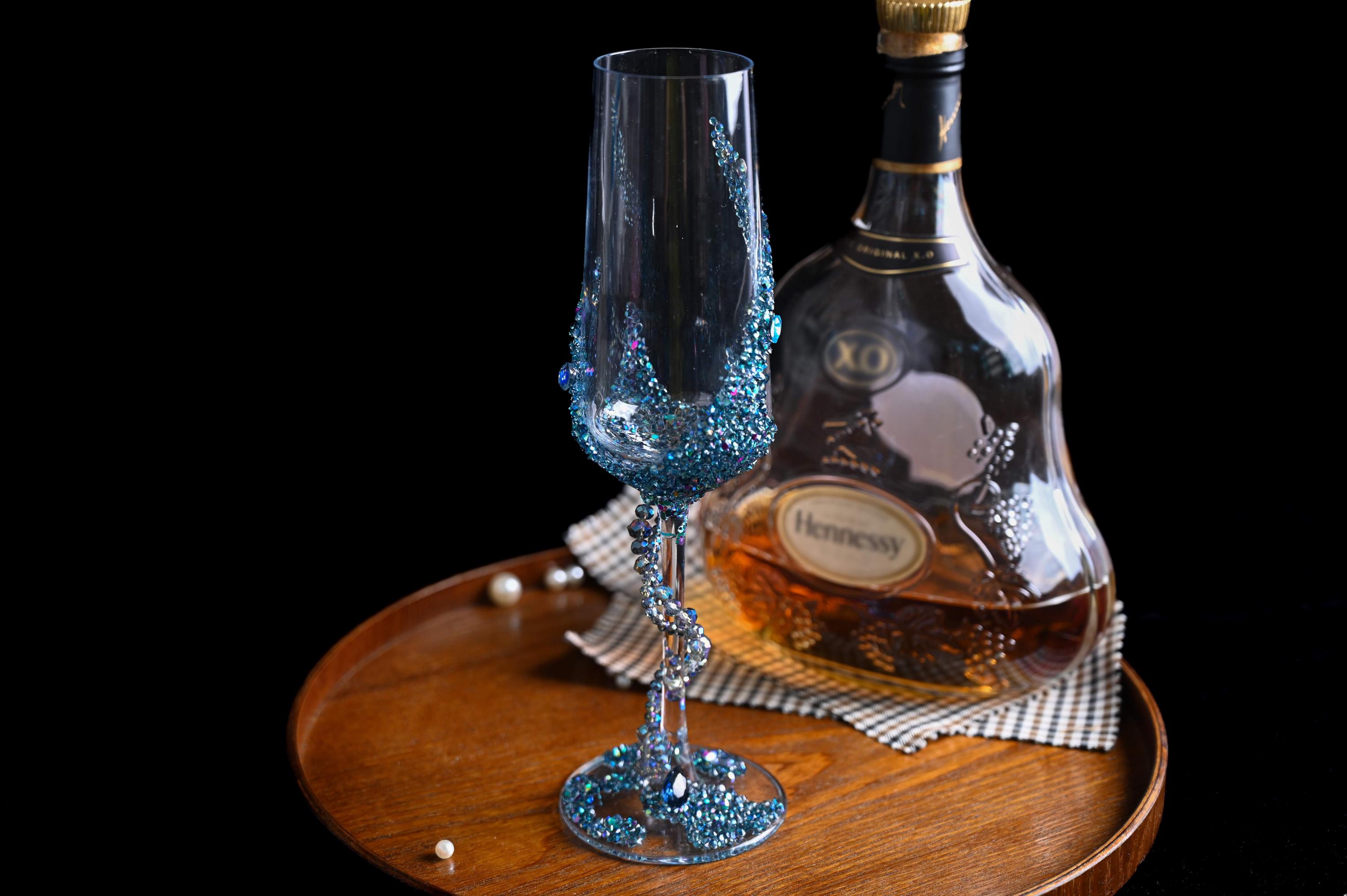 Murano champagne glasses - Etsy 日本