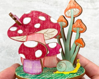 Mushrooms Diorama Kit