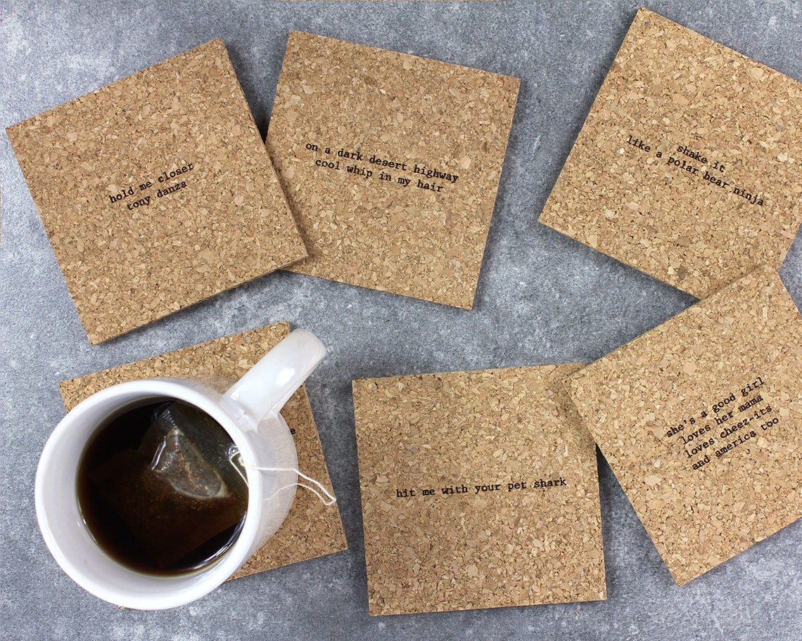 Greatest Hits Mistaken Song Lyrics Coasters Set Etsy