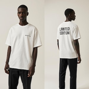 Luxury Streetwear T-Shirt – Maison Privé Limited Edition | Minimalist White Oversized Tee