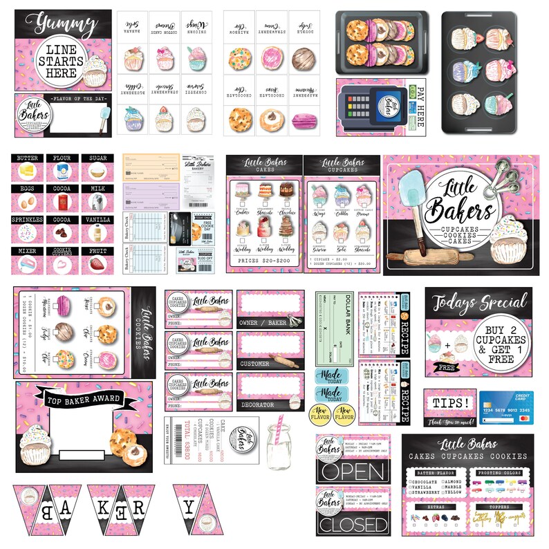 Bakery / Cookies / Pretend Play Toys / Digital Downloads / Role Play ...