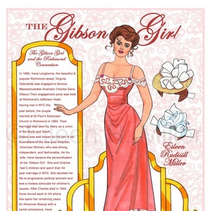 Bambola di carta Gibson Girl