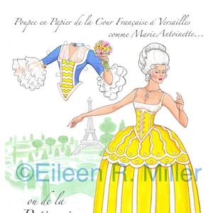 Marie Antoinette French Court Paper Doll