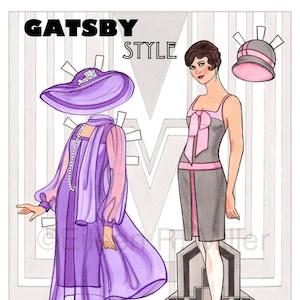 1920&#39;s Gatsby Style Paper Doll