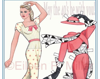 1940's Fashion Paper Doll