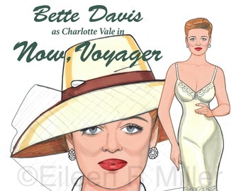 Muñeca de papel Bette Davis