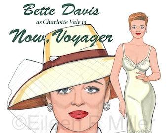 Muñeca de papel Bette Davis