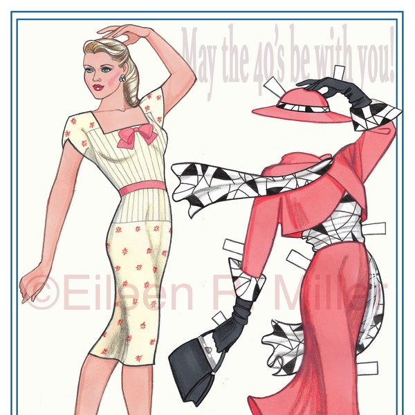 1940's Fashion Paper Doll