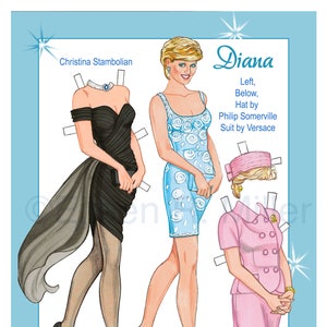 Princess Diana Paper Doll