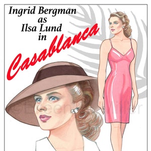 Ingrid Bergman in Casablanca Paper Doll