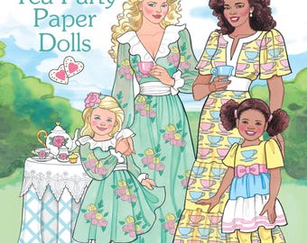 Mother and Daughter Tea Party Paper Doll Book