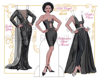 2018 Red Carpet Paper Doll