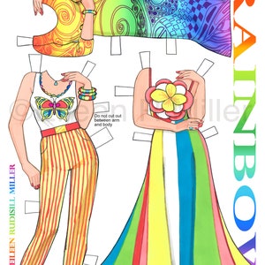 Rainbow Paper Doll image 3