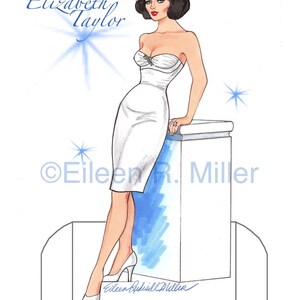 Elizabeth Taylor Tribute Paper Doll image 2