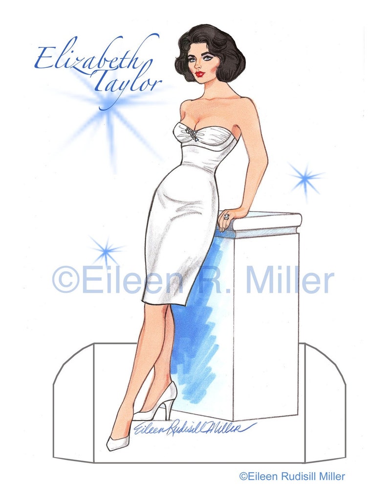 Elizabeth Taylor Tribute Paper Doll image 2