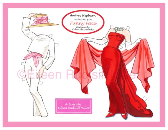 audrey hepburn paper dolls